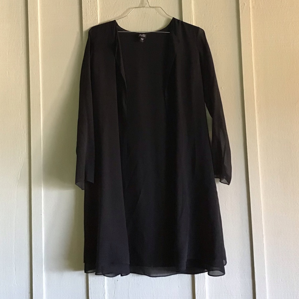 Eileen Fisher 100% Silk Kimono S